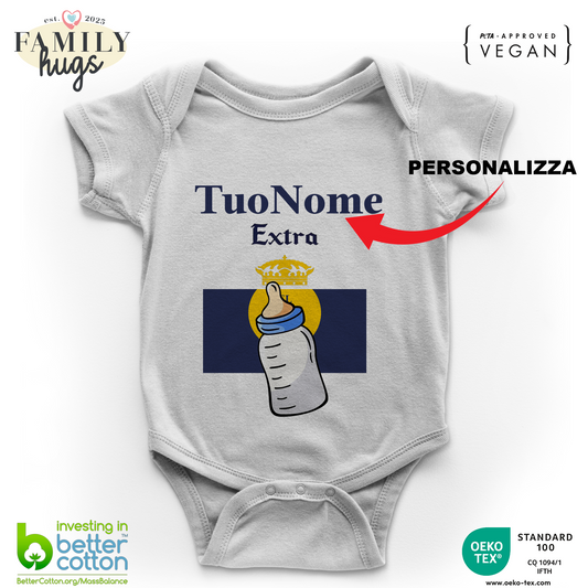 body neonato - etichetta birra messicana extra  personalizzata