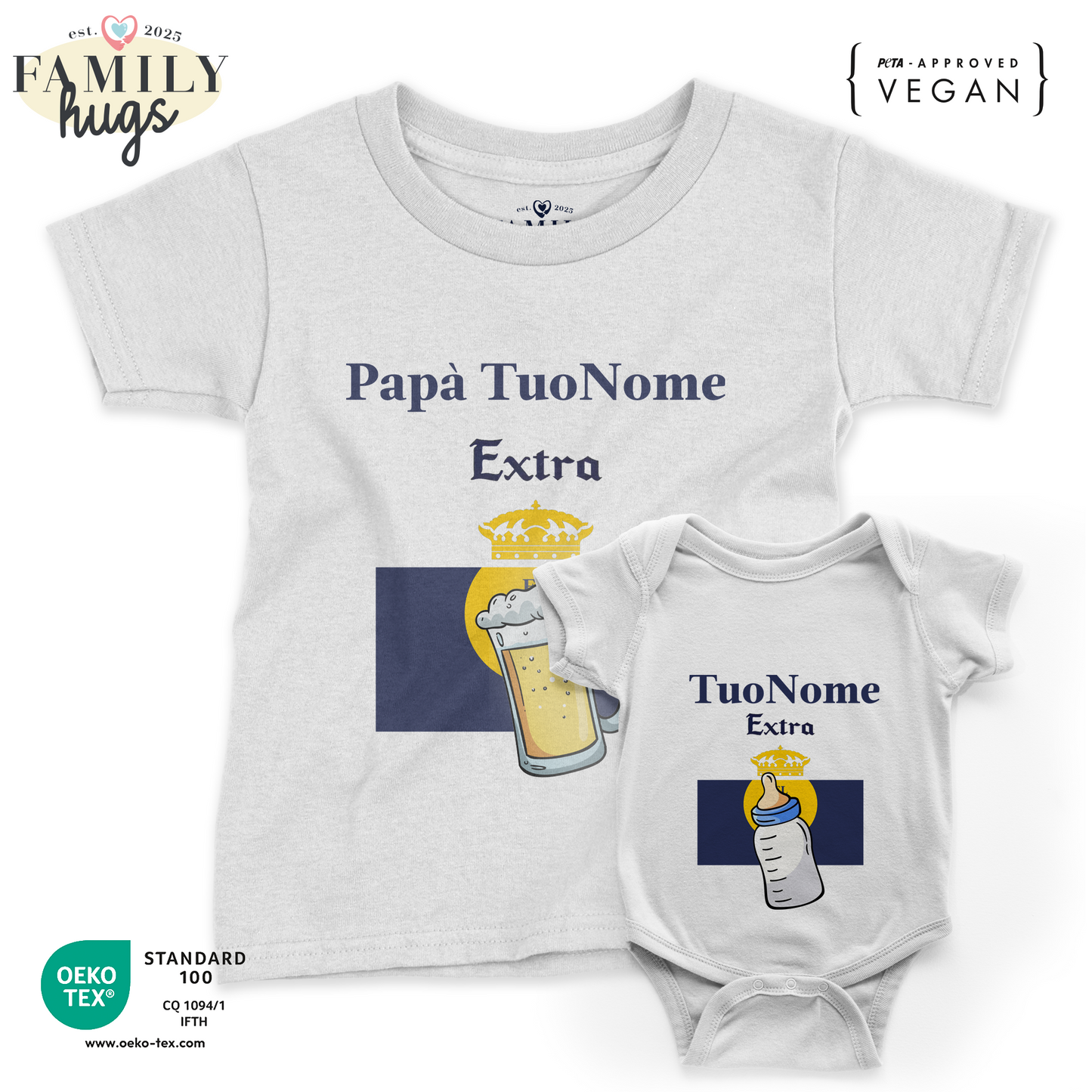 Maglietta e Body - etichetta birra messicana extra personalizzata