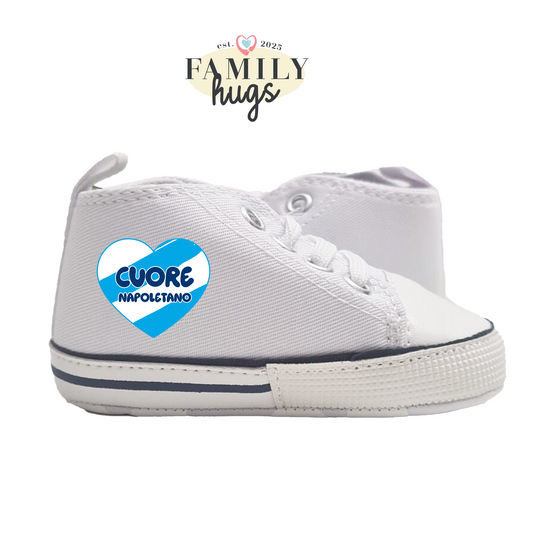 Sneakers Scarpine - cuore napoletano 0-6 mesi - FamilyHugs.it