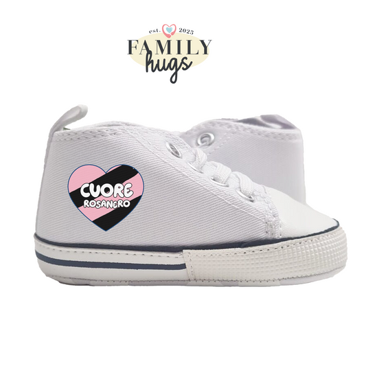 Sneakers Scarpine - cuore rosanero 0-6 mesi - FamilyHugs.it